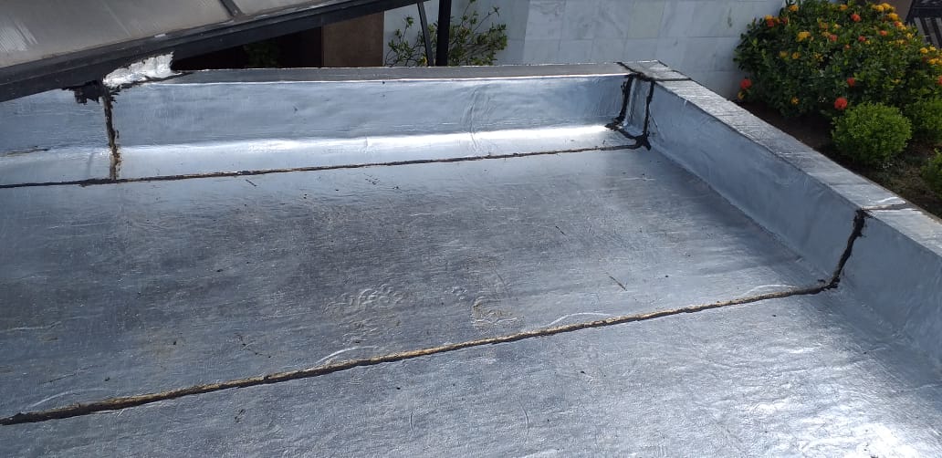 Impermeabilização de Calha com Manta de Alumínio